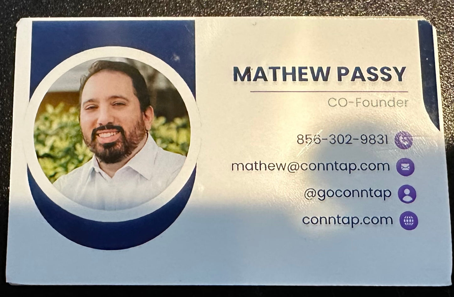 Conntap Custom NFC Business Card – Smart Tap-to-Share Card with Custom Design & Redirect Control