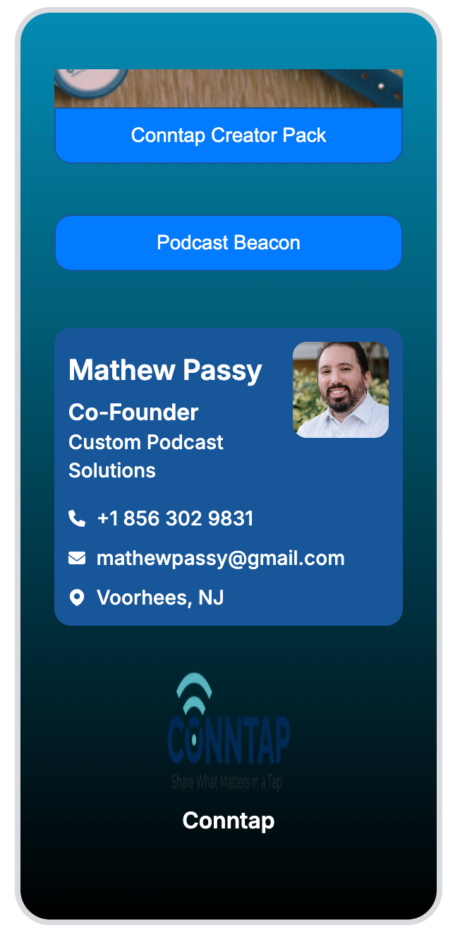 Podcast Beacon – NFC Smart Key Fob for Podcasters & Creators | Free Conntap Premium Included