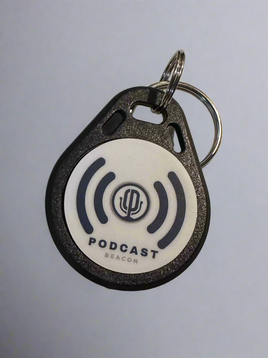 Podcast Beacon — The Smart NFC Keyfob for Effortless Podcast Promotion