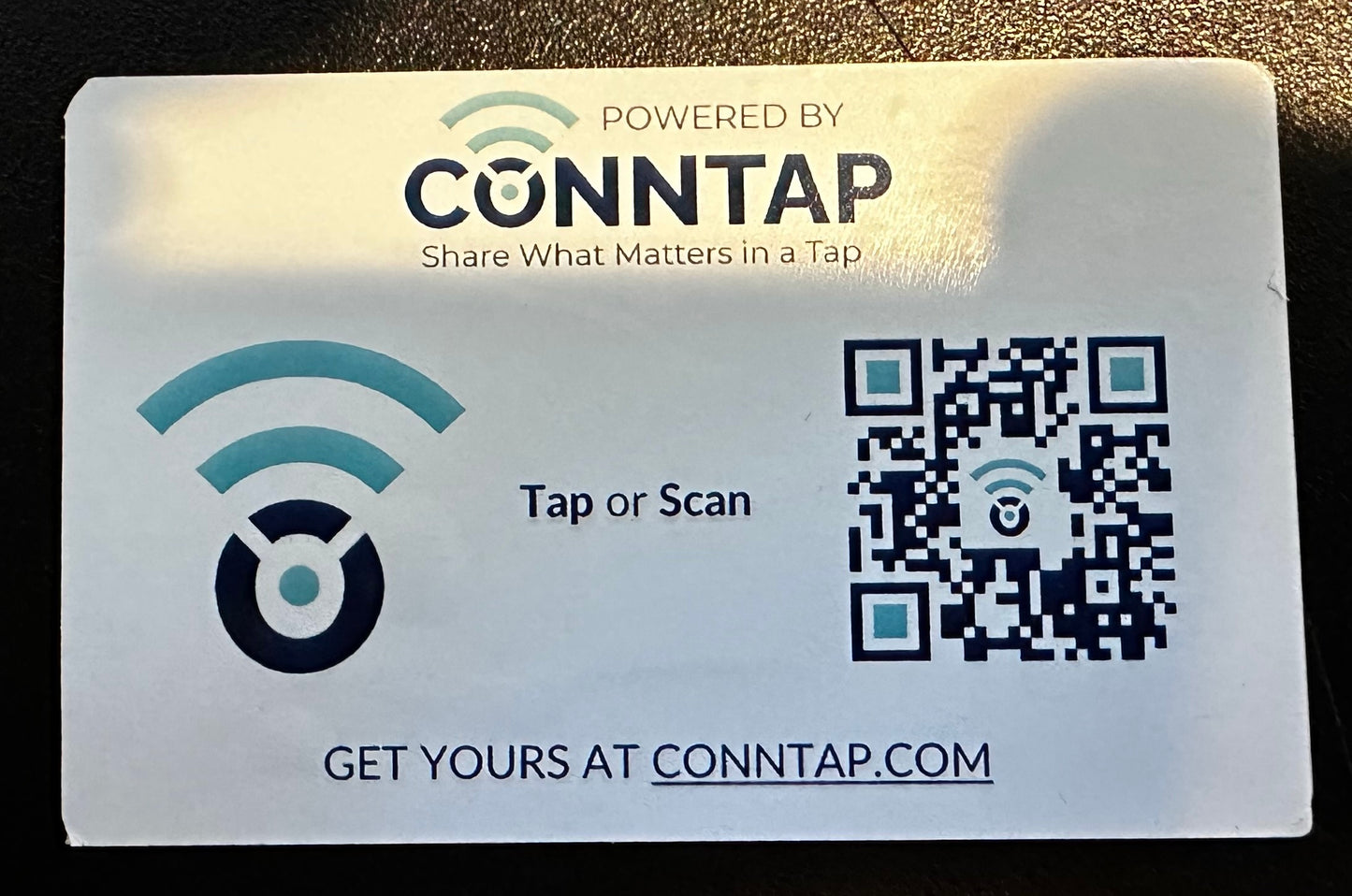 Conntap Custom NFC Business Card – Smart Tap-to-Share Card with Custom Design & Redirect Control
