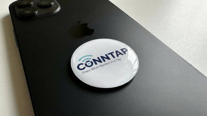 Conntap Button Sticker — Tiny Device, Big Networking Power