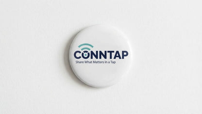 Conntap Button Sticker — Tiny Device, Big Networking Power