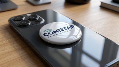 Conntap Button Sticker — Tiny Device, Big Networking Power